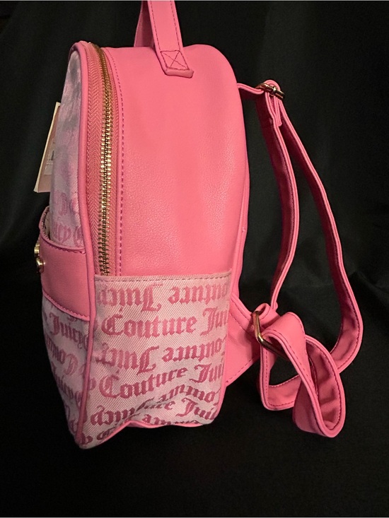 Juicy Couture Pink Logo Mini Backpack with Gold Accent NWT main image 10